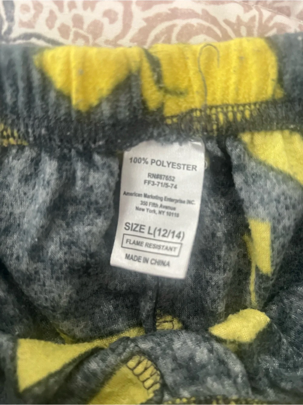 Gymboree Gray and Yellow Pikachu Fleece Joggers